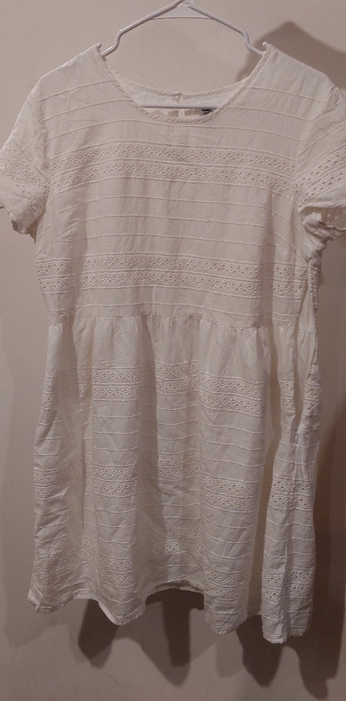 White eyelet dress